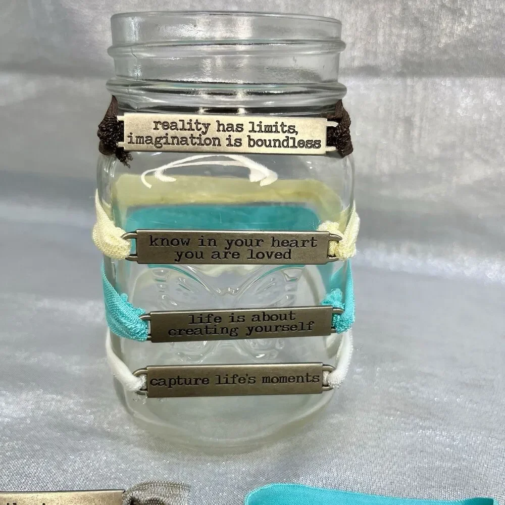 Mason Jar Glass Decor Identifiers Markers Party Supplies 12 count